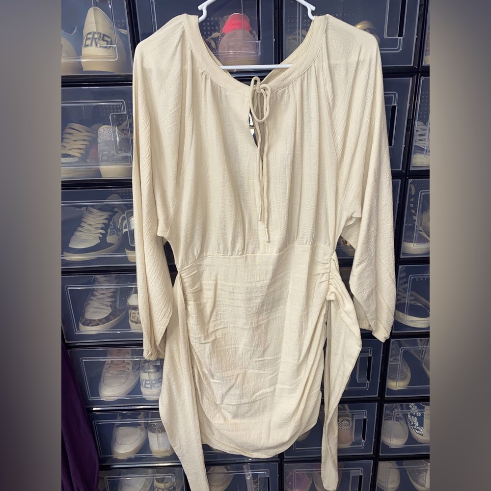 ‼️ SOLD ‼️ NWOT Free People THE ONLY ONE cream mini dress - size small (S)
